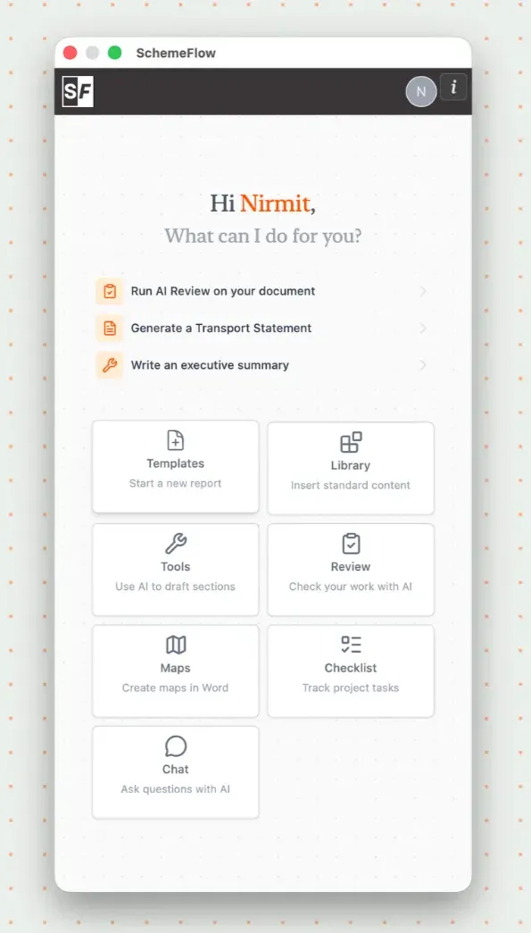 SchemeFlow home page